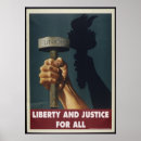 Search for liberty and justice for all posters Patriotism
