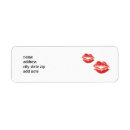 Search for red lips return address labels Smooch