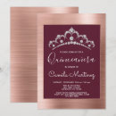 Search for burgundy and gold quinceanera invitations 15th