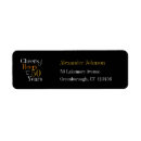 Search for adult birthday return address labels Typography
