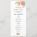Search for coral wedding programs Flowers