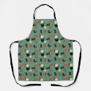 Search for festive cats aprons Green