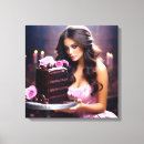 Search for generated canvas prints Pink