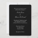 Search for plain wedding invitations Black and white