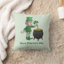 Recherche de trèfle irlandais coussins Lutin