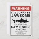 Search for shark birthday invitations For kids