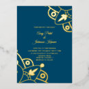 Search for paisley indian wedding invitations Blue