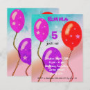 Search for purple balloons birthday invitations Colourful