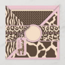 Search for 2 giraffes square invitations For kids