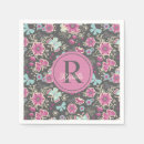 Search for pink floral napkins Feminine