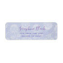 Search for periwinkle return address labels Purple