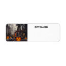 Search for scary return address labels Haunted house