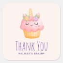 Search for pink cupcake thank you stickers Watercolor