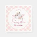 Search for pink plaid napkins Girl 1st birthday