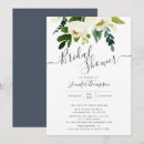 Search for white floral bridal shower invitations Classic