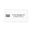 Search for customizeable return address labels Black and white