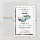 Search for classic car birthday invitations Automobile