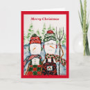 Search for funny snowman christmas cards Watercolor