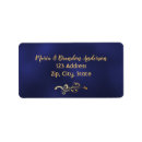 Search for navy floral return address labels Elegant
