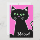 Recherche de yeux verts chat cartes postales Dessin animé