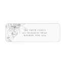 Search for botanical illustration return address labels Elegant
