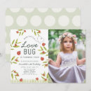 Search for ladybug birthday invitations Girl