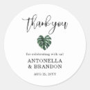 Search for monstera wedding stickers Greenery