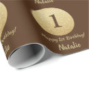 Search for brown and gold wrapping paper Happy birthday