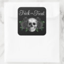 Search for black floral skull stickers Elegant