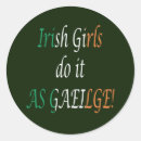 Search for irish girls stickers Green