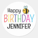 Search for bee happy birthday stickers Cute