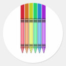 Search for crayon box stickers Rainbow