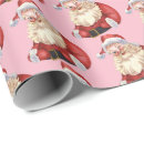 Search for vintage pink santa wrapping paper Cute