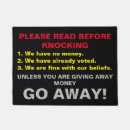 Search for no soliciting signs Leave