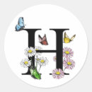 Search for monogram letter h stickers Floral