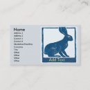 Search for rabbit business cards Black
