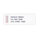 Search for navy blue and white stripe return address labels Stripes