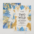 Search for two wild boy birthday invitations Animal
