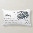 Search for family quotes pillows Black and white