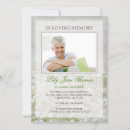 Search for white funeral invitations Forever in our hearts