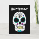 Search for sugar skull cards Black