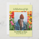 Search for tulips funeral invitations Remembrance