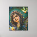 Search for woman in gold canvas prints Fantasy