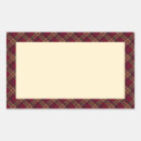 Search for red tartan stickers Elegant