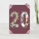 Search for girls 20th birthday cards For her