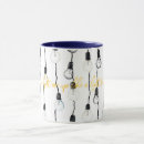 Search for light bulb mugs Black