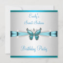 Search for teal blue sweet 16 invitations Green
