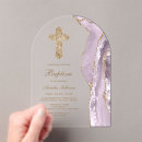 Search for lavender christening invitations Baptism