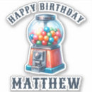 Search for bubble gum party stickers Colourful