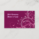 Search for swirly business cards Pink